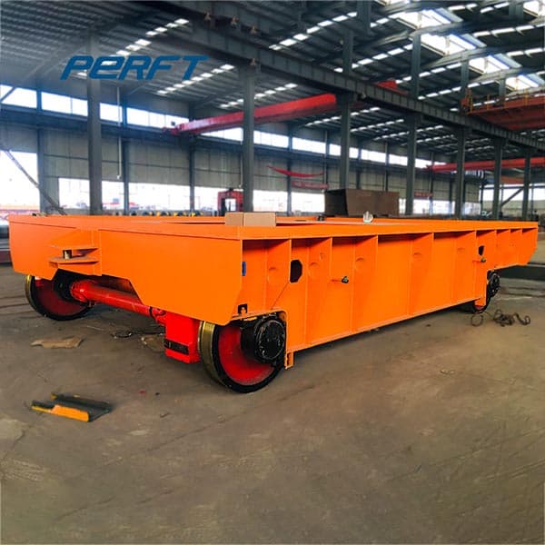 Heavy Duty Transfer Cart With Rail Guides 75 Ton